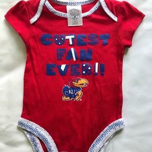 KU Jayhawks Onesie. 3-6 Months
